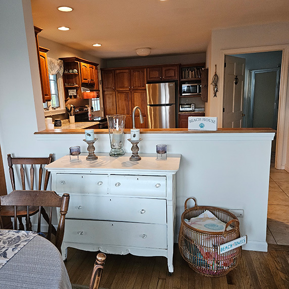 Comfortable bedroom at Saltwater Escape beach house rental in Niantic CT